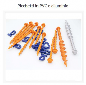 Picchetti in pvc e alluminio