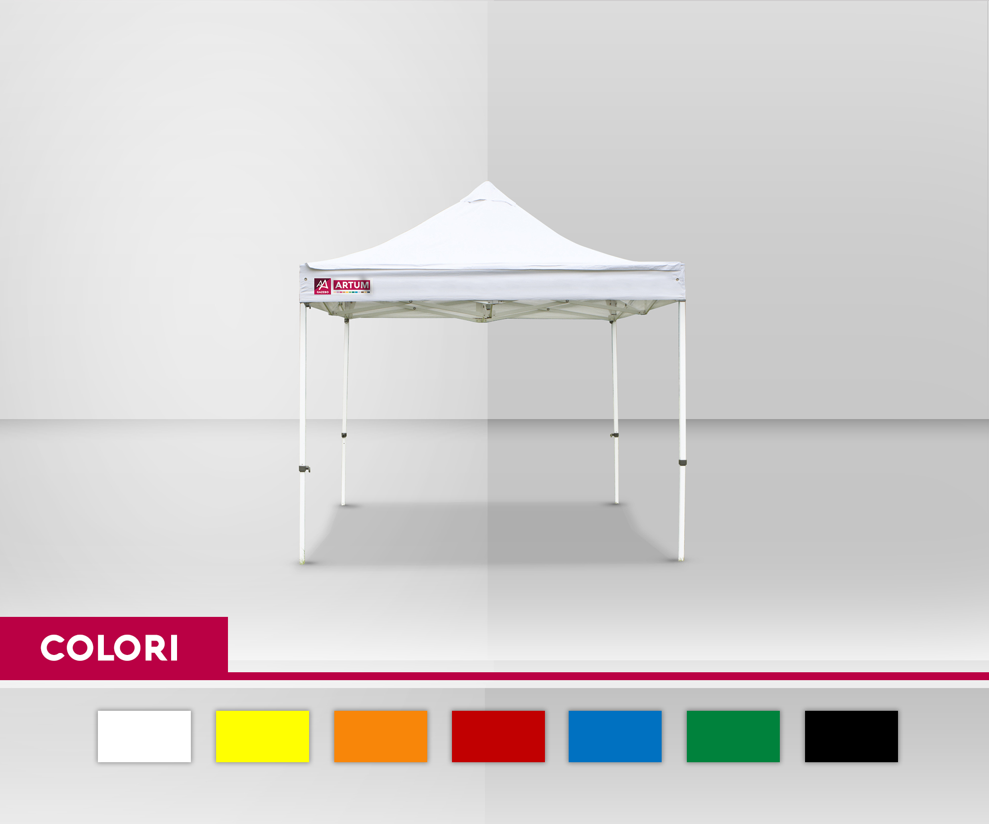 colore Gazebo 3x3 acciaio