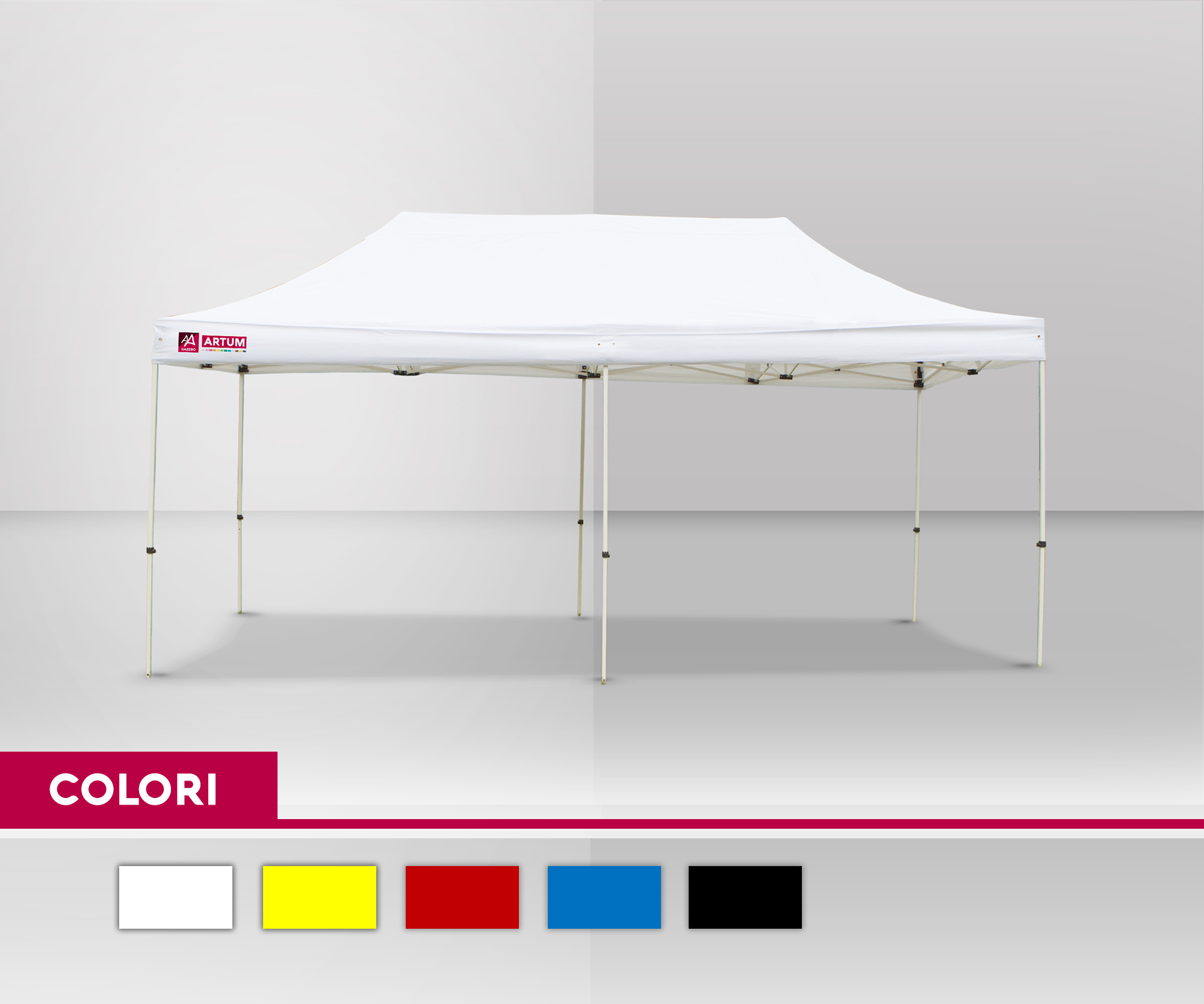 colore Gazebo 3x6 acciaio