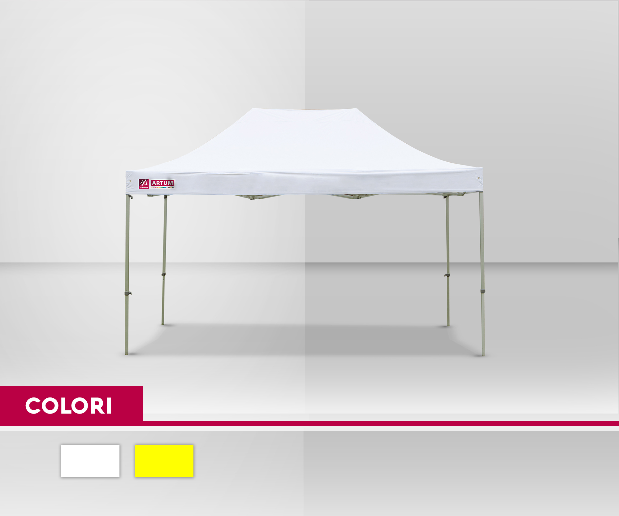 colore Gazebo Pieghevole mt 3x4-5 Alluminio