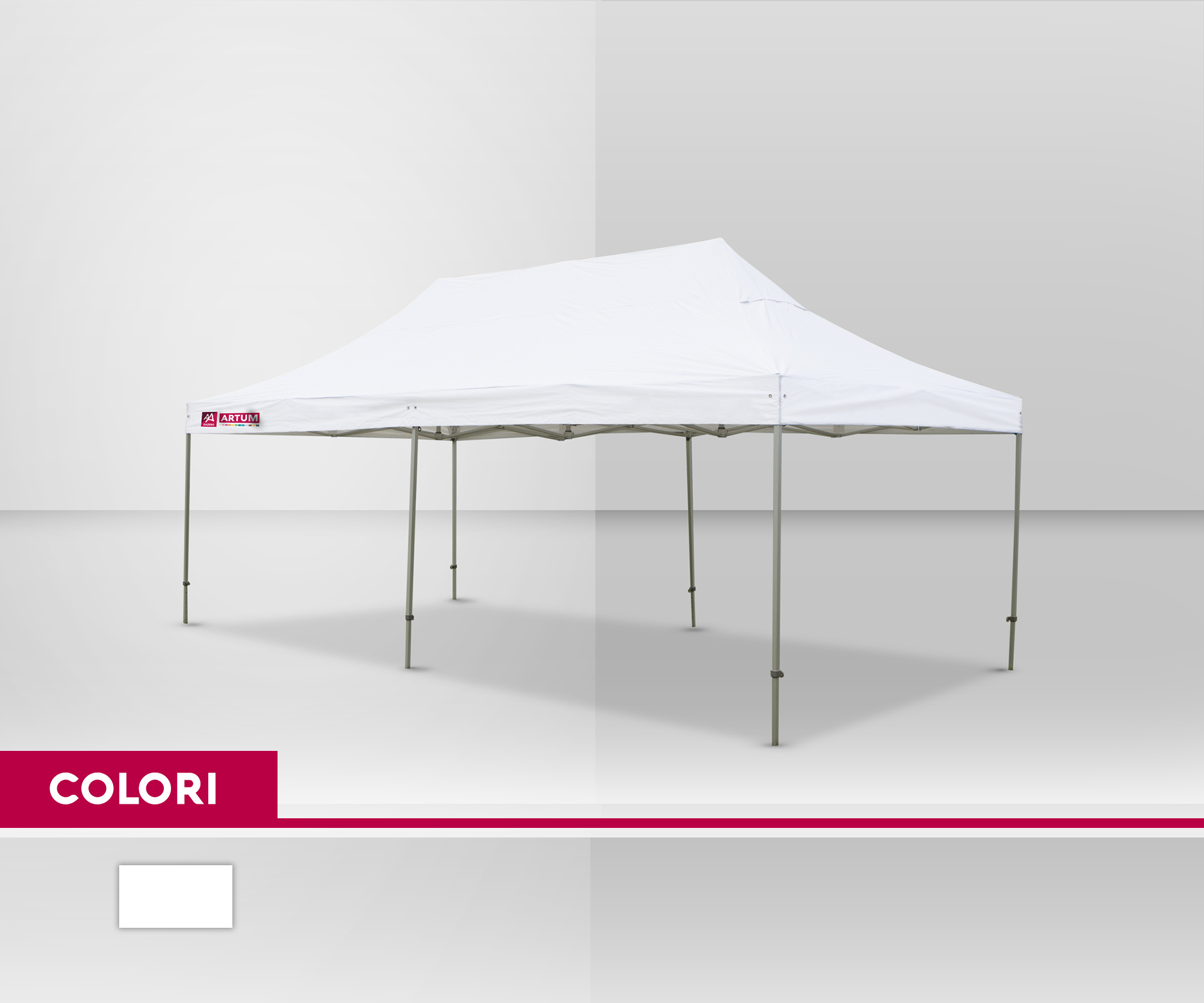 colore Gazebo Pieghevole mt 3x6 Alluminio