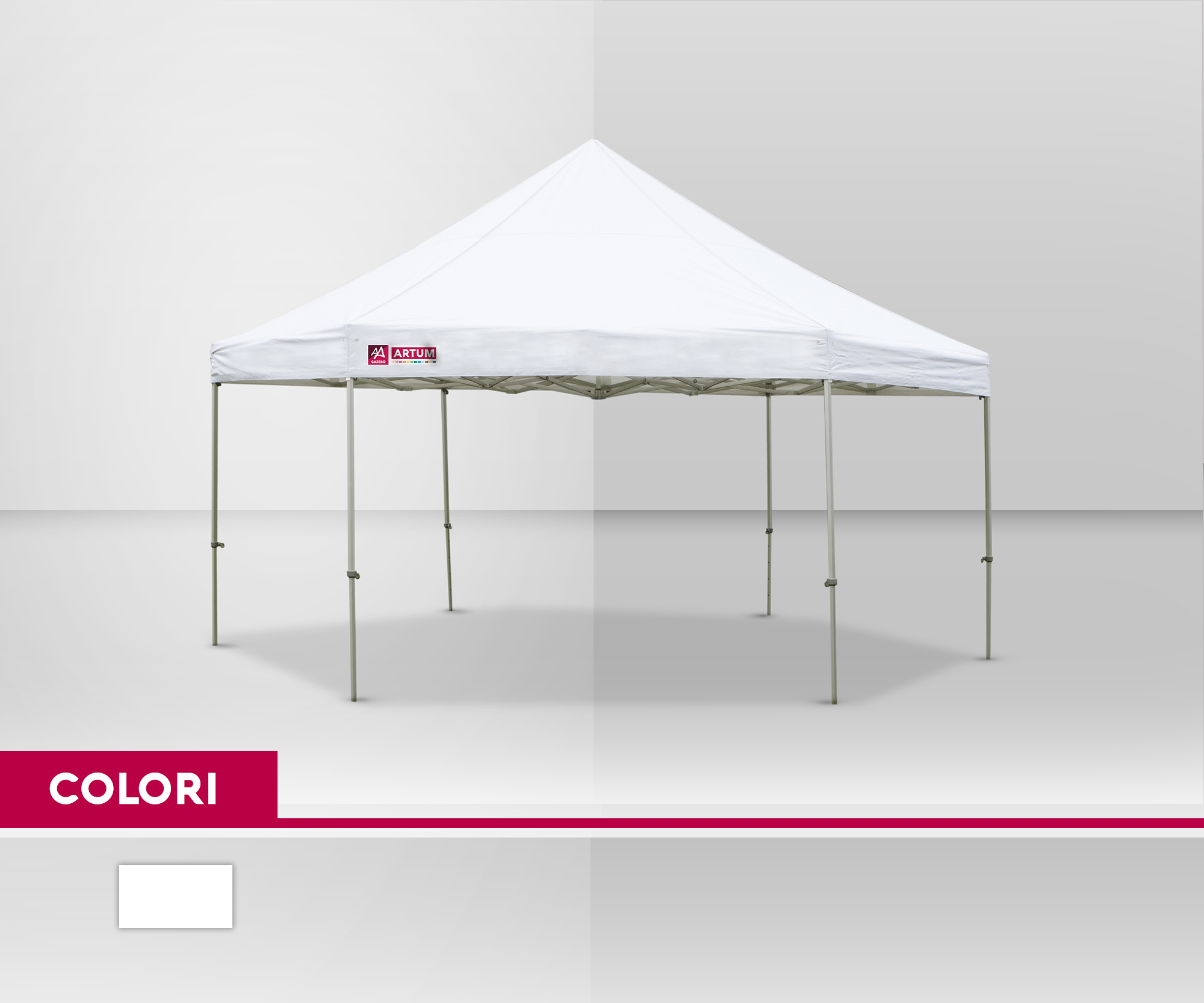 colore Gazebo Pieghevole mt 6 esagonale Alluminio