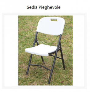 sedia pieghevole