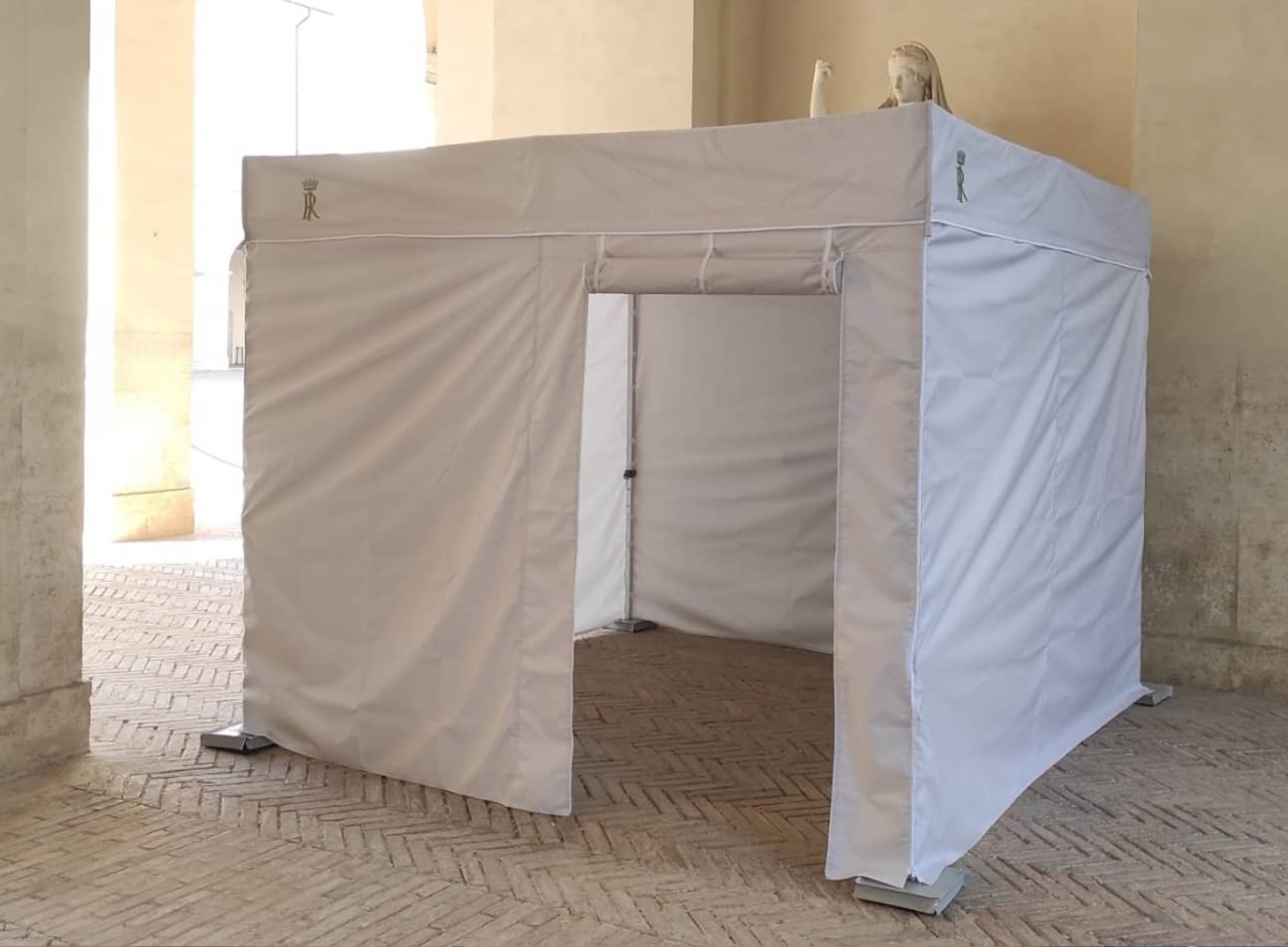 Gazebo tetto piatto